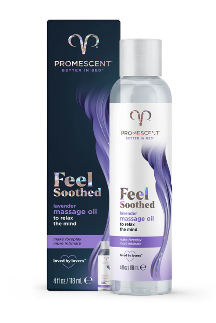 Aceite de masaje relajante con aroma a vainilla 118 ml Y lavender – hidratante y sensorial Promescent