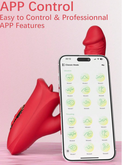 TARTAMUDA INTERNACIONAL-MASTURBADOR TIPO BOCA CON APP, VIBRACIÓN Y PROPULSIÓN – 10 MODOS