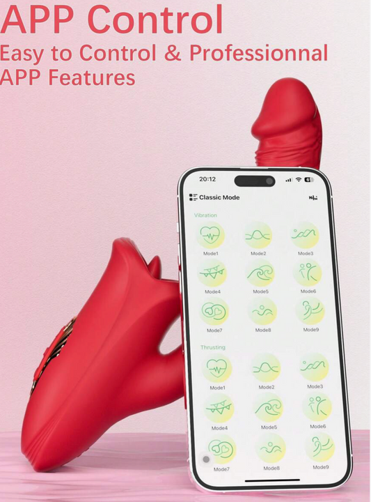 TARTAMUDA INTERNACIONAL-MASTURBADOR TIPO BOCA CON APP, VIBRACIÓN Y PROPULSIÓN – 10 MODOS