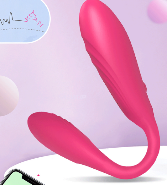 FLEXILOVE ROSADA-VIBRADOR FLEXIBLE PARA PAREJAS CON CONTROL POR APP – ESTIMULACIÓN INTERNA Y EXTERNA