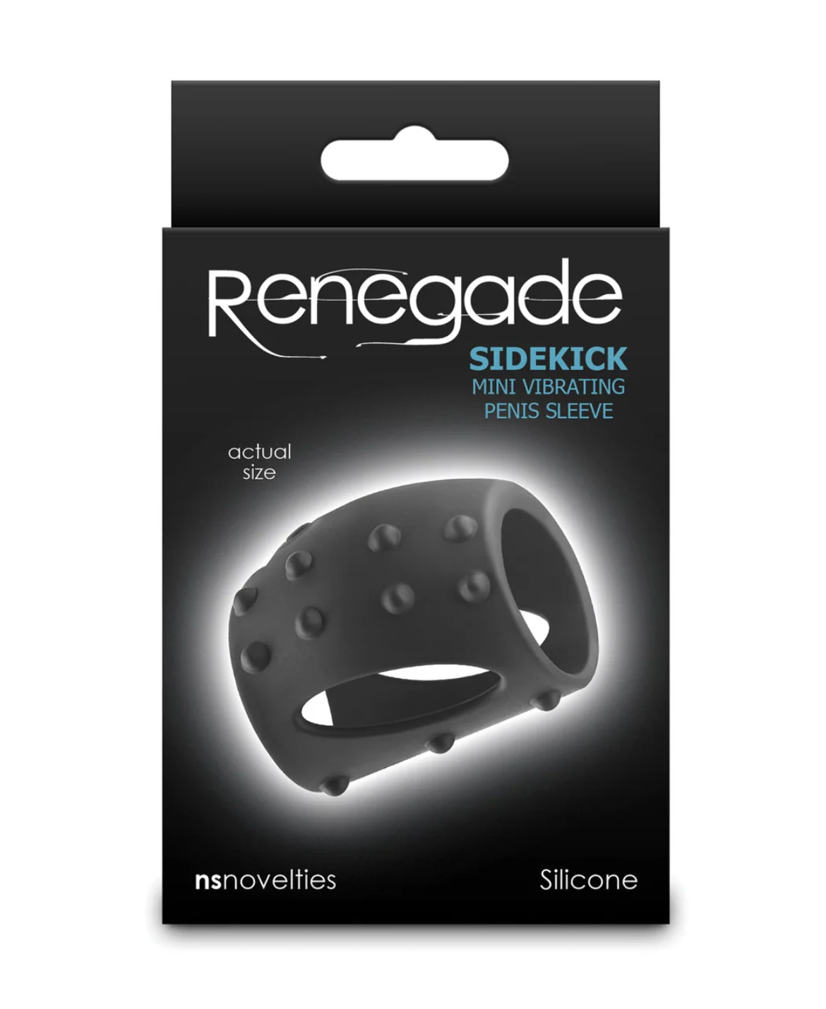 Renegade Sidekick Mini Vibrating Penis Sleeve - Black
