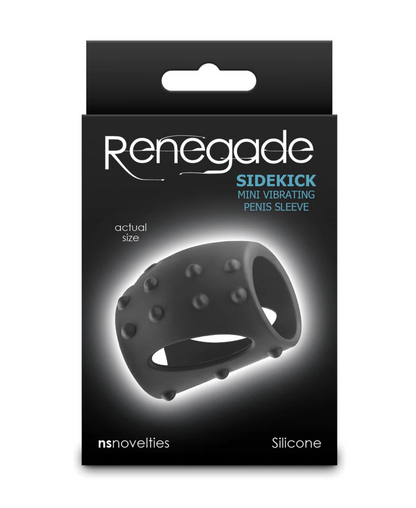 Renegade Sidekick Mini Vibrating Penis Sleeve - Black