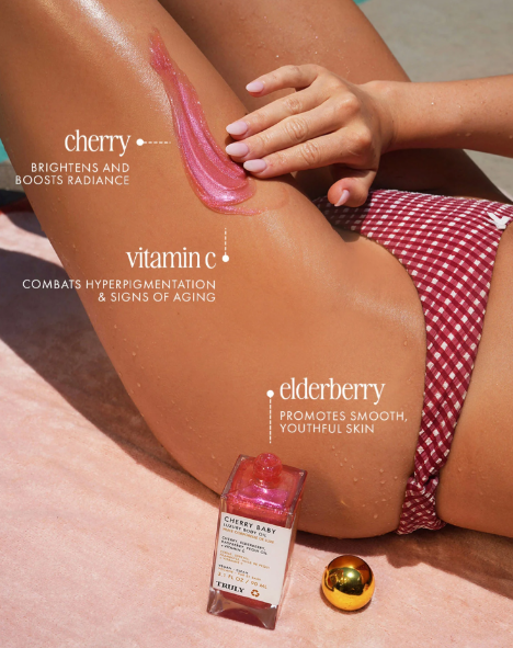 Acerite Truly Cherry baby luxury body con shimmer