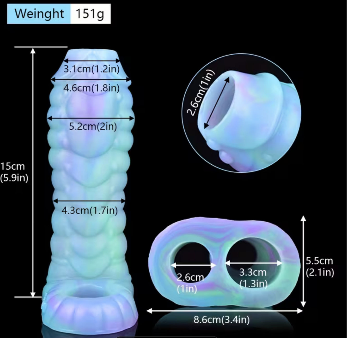 PowerGrip Pro™ Verde Fosforescente – Funda Extensora de Silicona con Anillo Doble