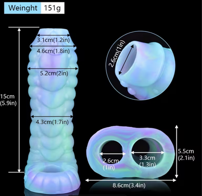 PowerGrip Pro™ Verde Fosforescente – Funda Extensora de Silicona con Anillo Doble