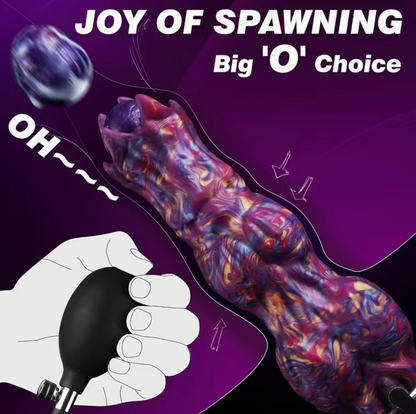 Dragon Egg XL™ Consolador Inflable de Fantasía con Ovipositor, 4 Huevos y Base de Succión Descripción