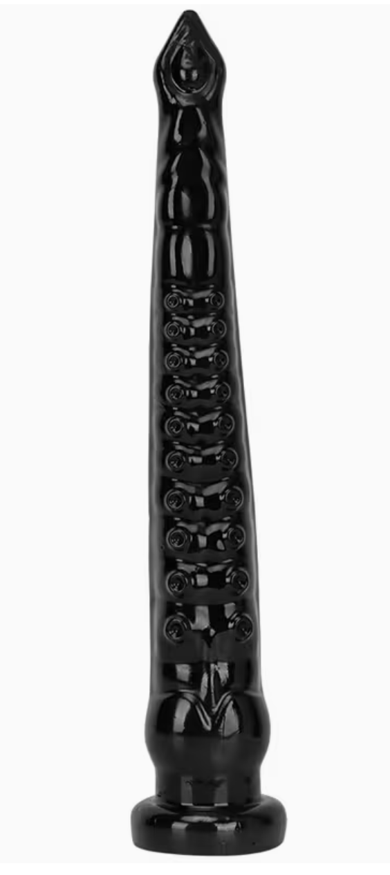 Dildo 17.71 Extra Largo Pulpo Realista - Negro