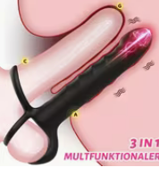 Doble penetracion con vibración y estimulación de testiculos