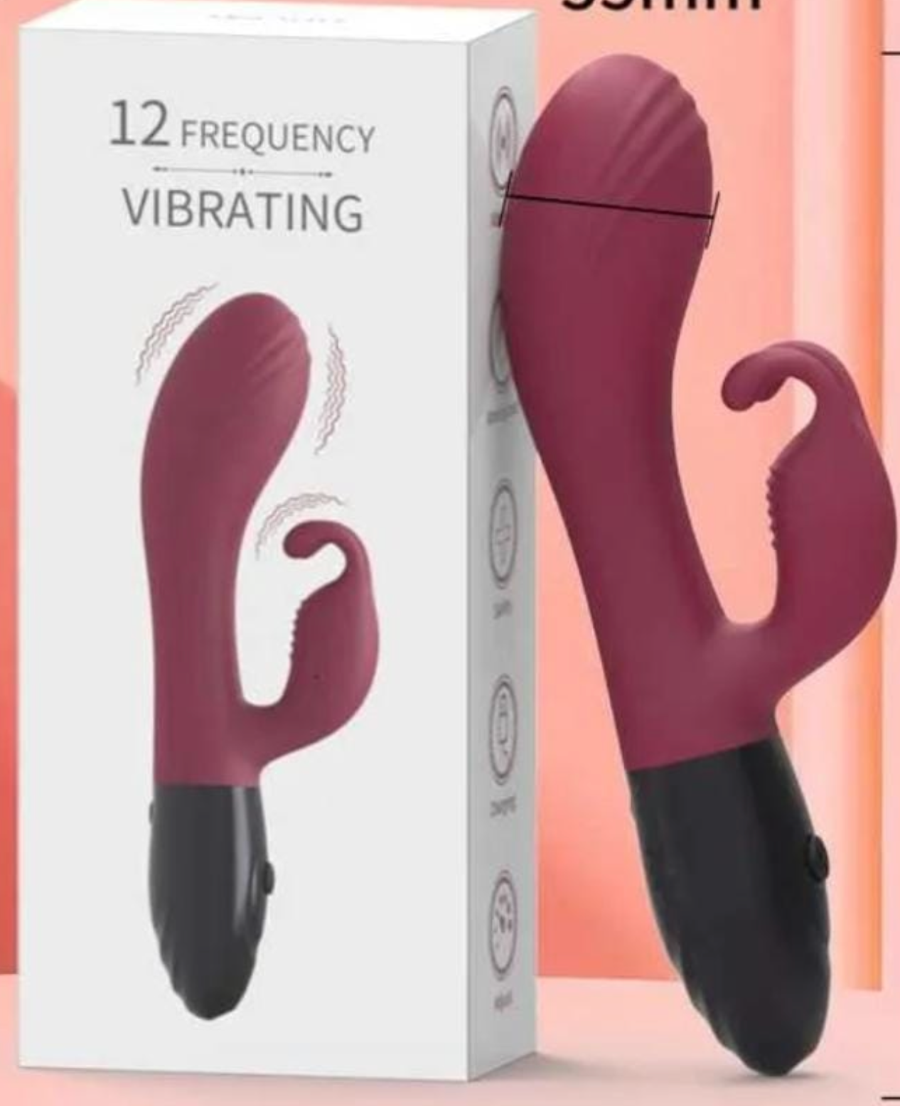 Vibrador Rabbit Doble Estimulación 12 Modos