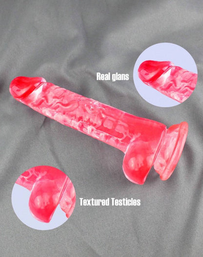 DILDO BASICO COLOR ROSADO 7 PULGADAS