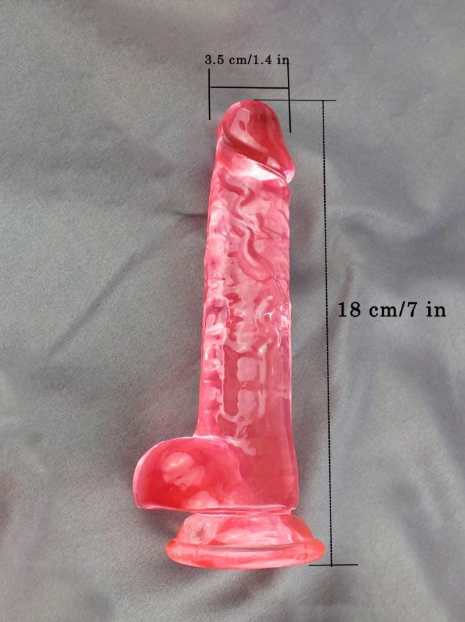 DILDO BASICO COLOR ROSADO 7 PULGADAS