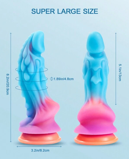 DILDO MOUSTROSO BRILLA EN OSCURIDAD