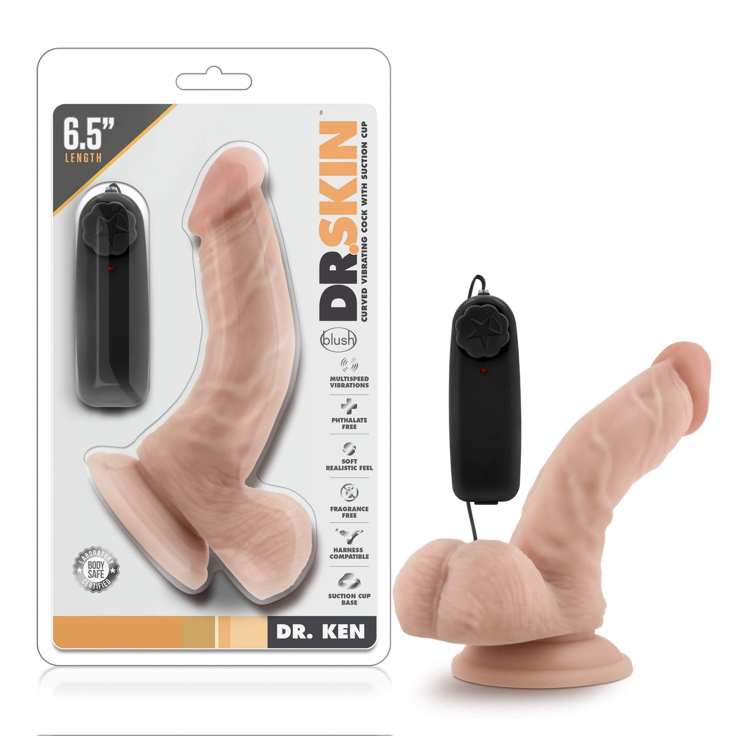 DILDO VIBRADOR DR KEN 6.5 CON CONTROL