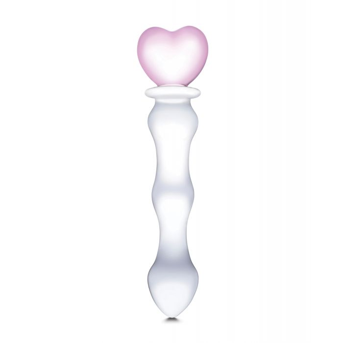 Glas Sweetheart 8" – Dildo de Vidrio Artesanal con Corazón