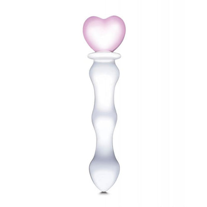 Glas Sweetheart 8" – Dildo de Vidrio Artesanal con Corazón