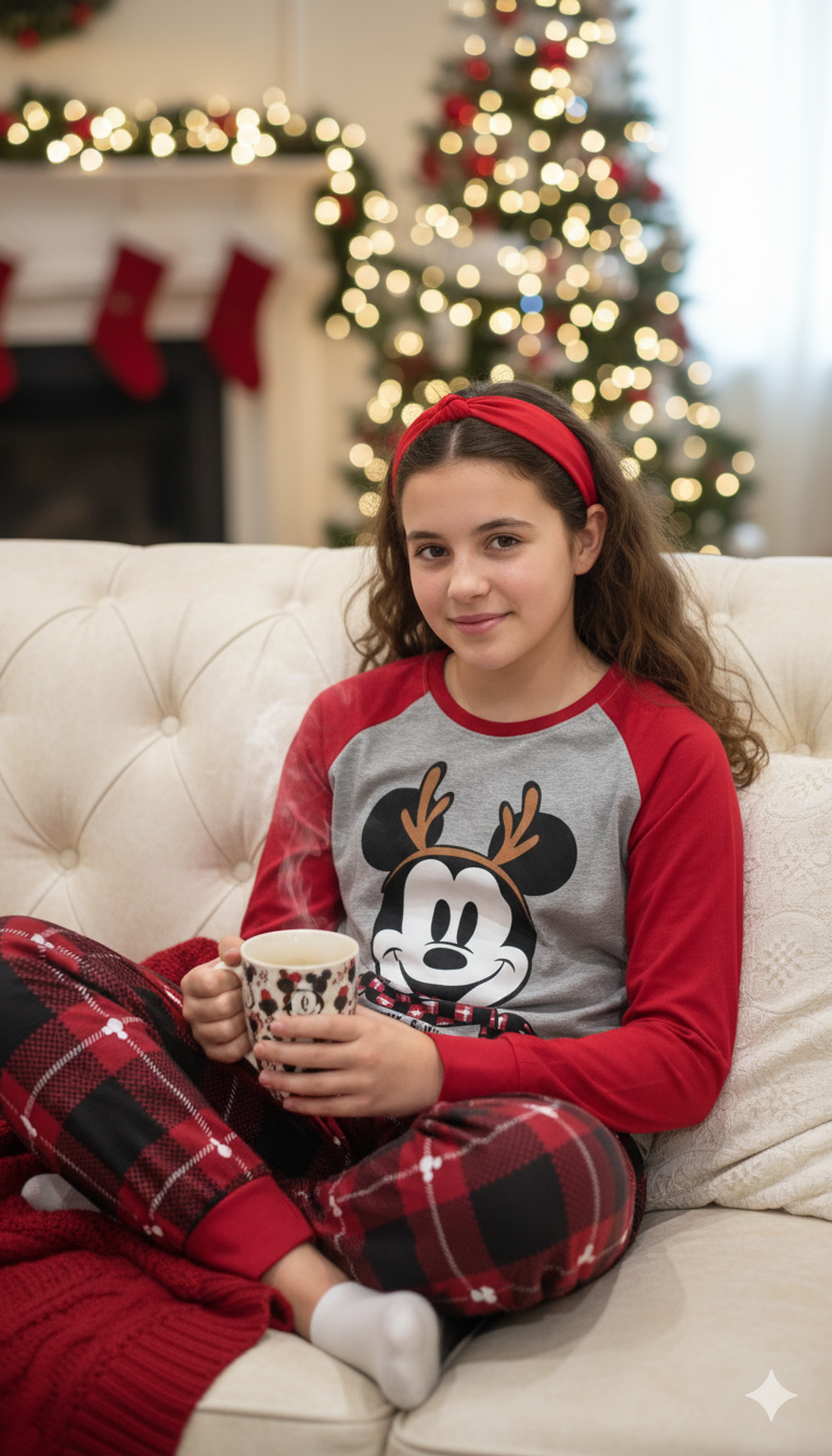 ❤️🖤 PIJAMA DISNEY MICKEY “MERRY & BRIGHT” – 14 AÑOS