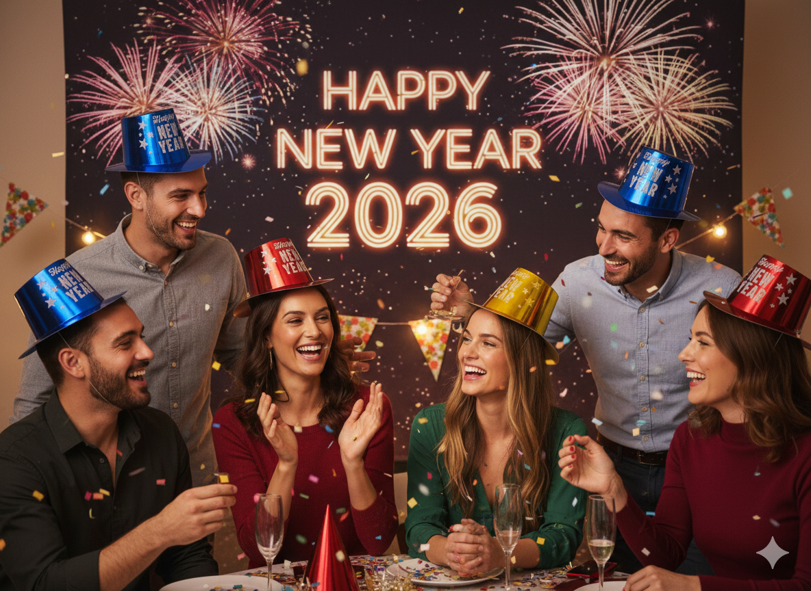 SOMBREROS AÑO NUEVO DE COLORES POR UNIDAD
