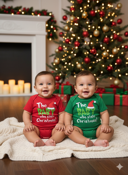 🎅 MAMELUCOS NAVIDEÑOS “THE BABY WHO STOLE CHRISTMAS” – AMALILI 18-24 MESES
