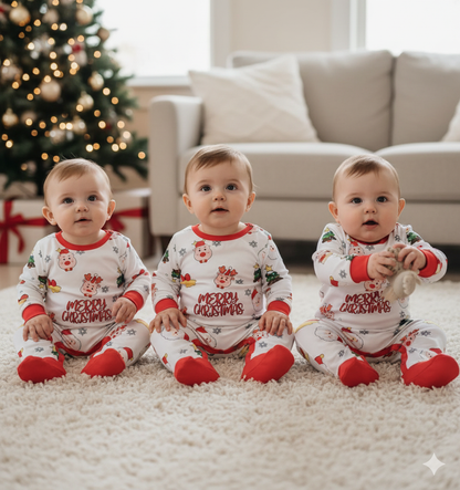 PIJAMAS Y MAMELUCOS NAVIDEÑOS “MERRY CHRISTMAS” – AMALILI 2024
