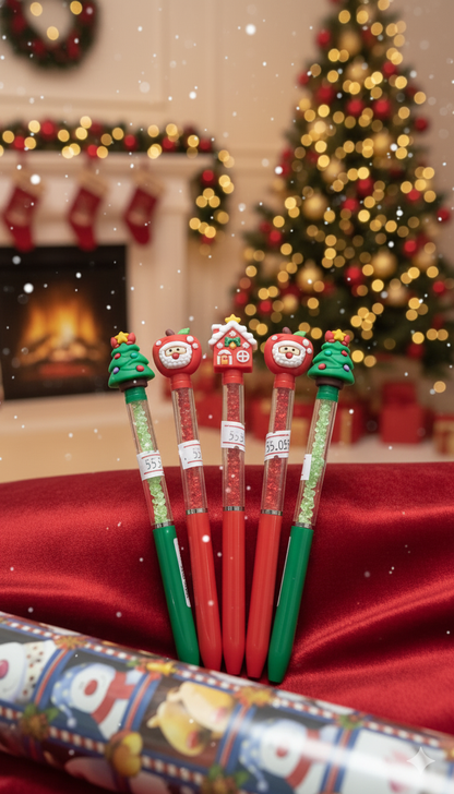 🎅🎄 LAPICERO NAVIDEÑO DECORATIVO – DISEÑOS VARIADOS (POR UNIDAD)