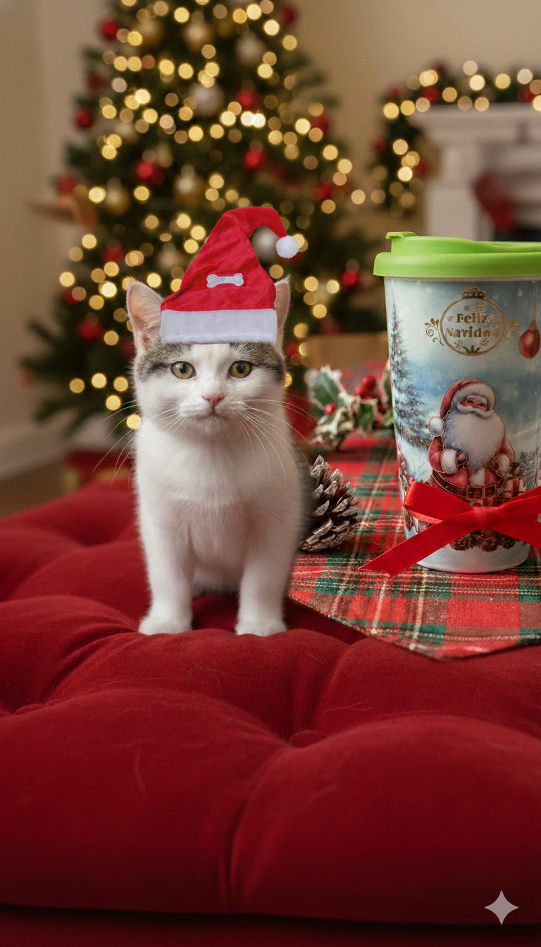 GORRO NAVIDEÑO PARA MASCOTAS – SANTA HAT FESTIVO PARA PERROS Y GATOS