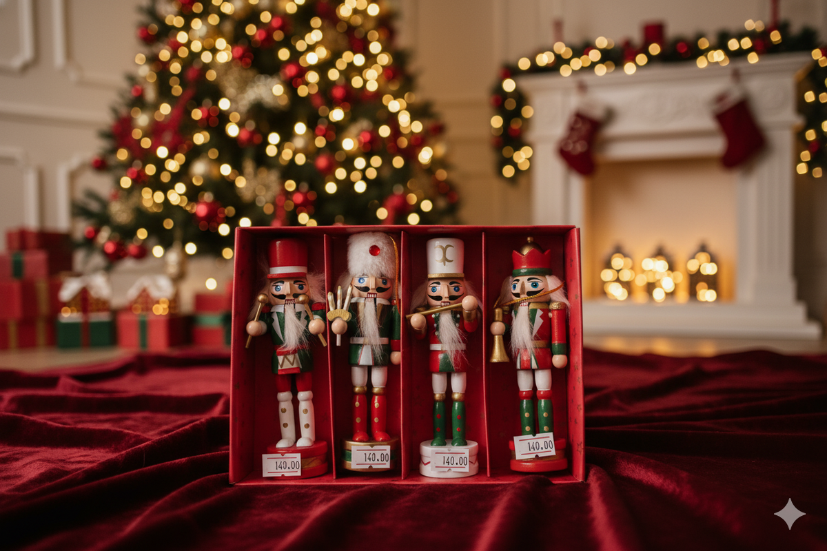🪵🎄 CASCANUECES DECORATIVO DE MADERA – UNIDAD