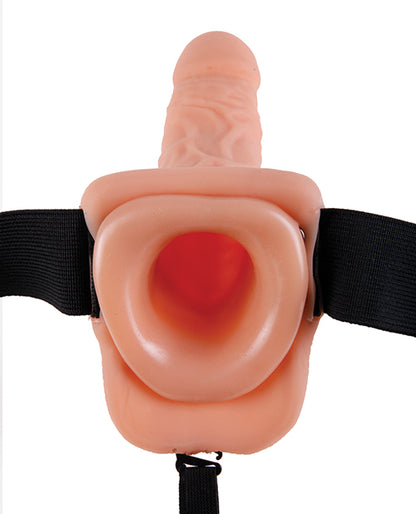 Strap-on Vibrador hueco de 7 ” con testiculos  – Fetish fantasies series