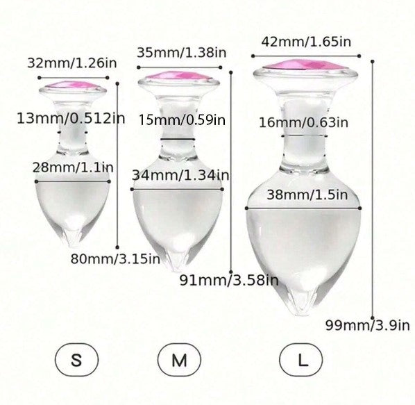 PLUG ANAL DE CRISTAL