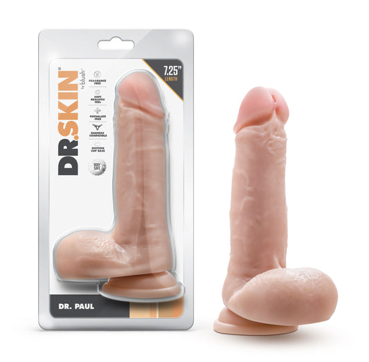 Dr. paul dildo realista con ventosa 7.25"