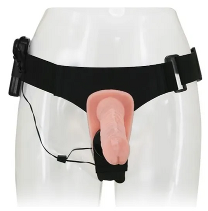 ARNÉS DOBLE VIBRADOR CON CONTROL REMOTO – AJUSTABLE Y REALISTA
