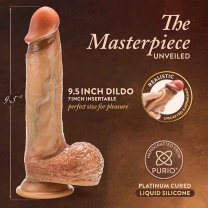 Raphael dildo realista de silicona premium 9.5"