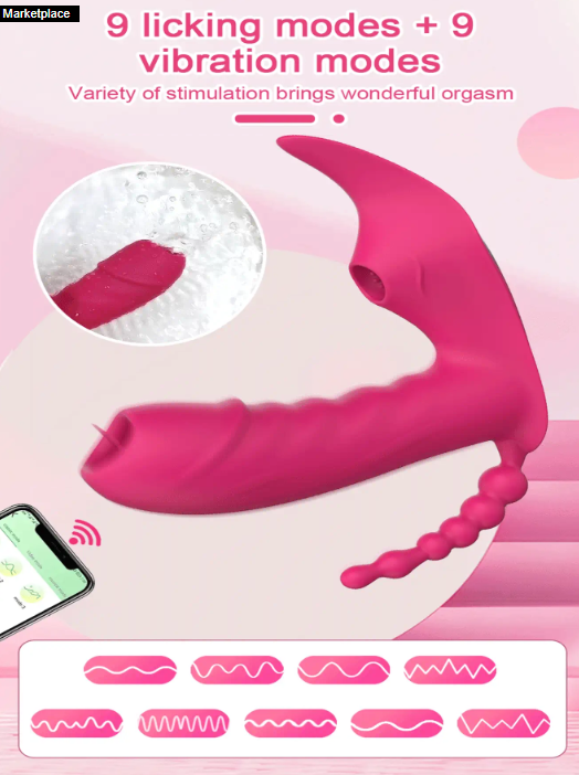 VIBRADOR ESTIMULADOR DE PUNTO G, SUCCIONADOR, ANAL ROSA