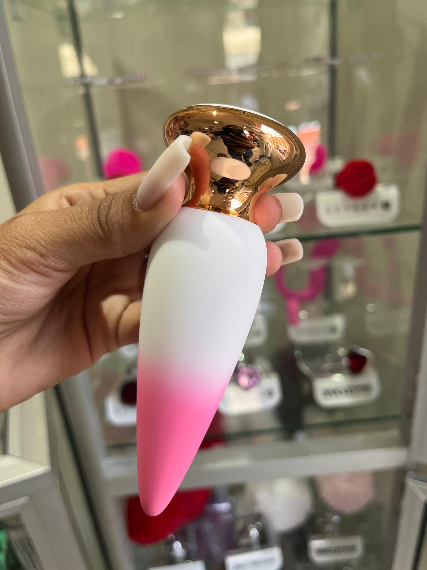 PLUG ANAL VIBRADOR DE APP TIPO CONO