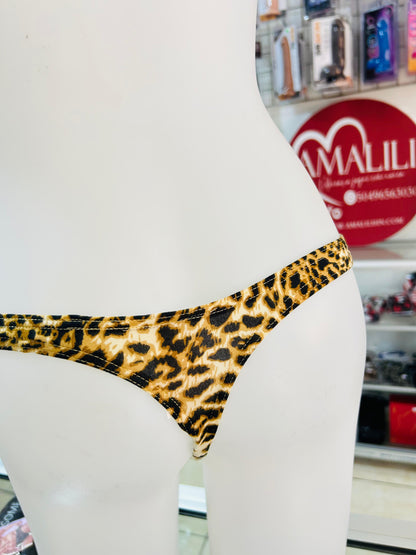 "LA GARRA DEL FELINO"-TANGA HOMBRE ESTAMPADO SALVAJE – AJUSTE ERÓTICO Y CÓMODO