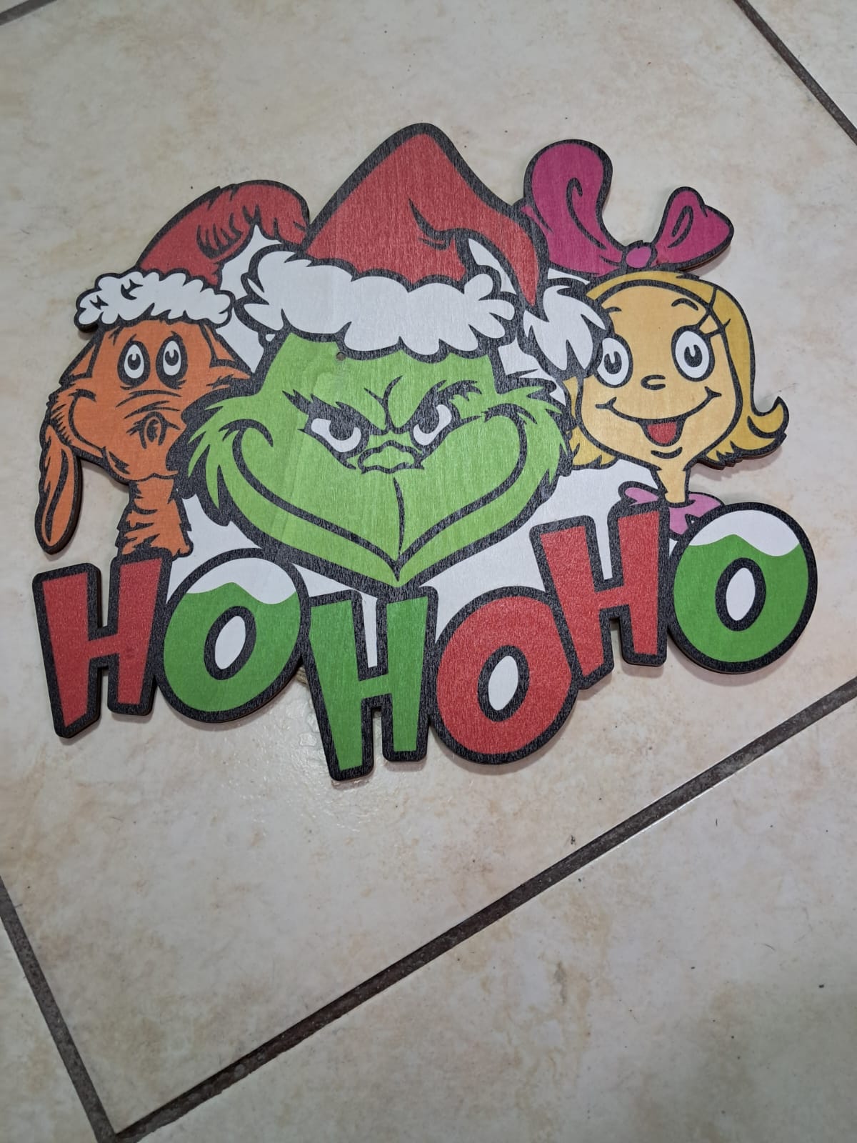 💚 DECORACIÓN NAVIDEÑA GRINCH EN MADERA