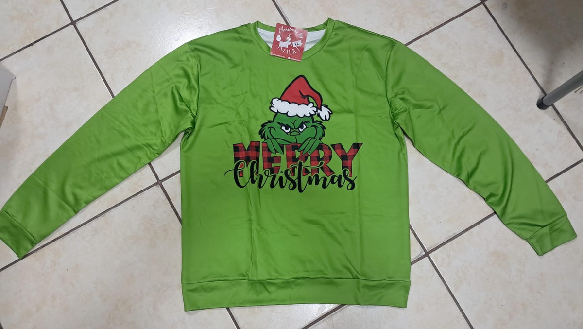 “Sudadera Grinch Travieso 🎅💚 TALLA XL