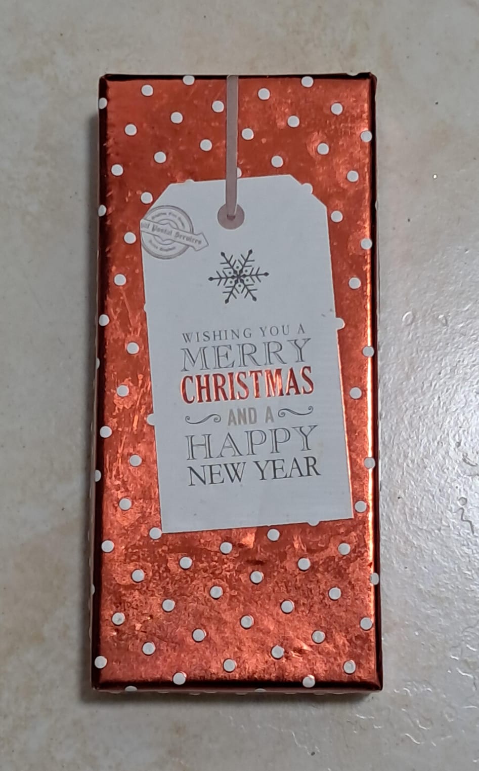 🎄 CAJA NAVIDEÑA DE REGALO CON TARJETA INTERNA