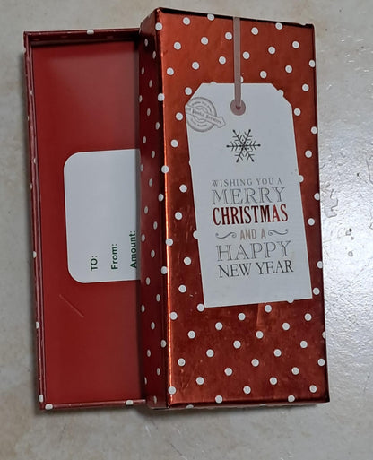 🎄 CAJA NAVIDEÑA DE REGALO CON TARJETA INTERNA
