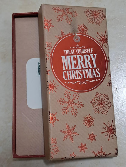 🎄 CAJA NAVIDEÑA DE REGALO CON TARJETA INTERNA
