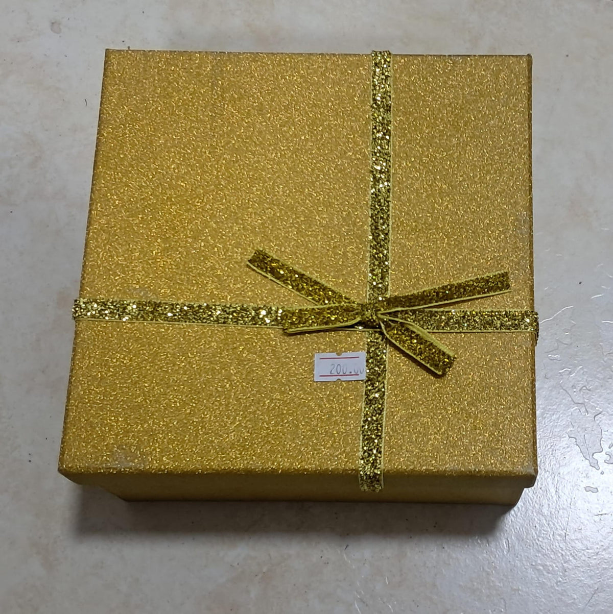 ✨ CAJAS DE REGALO DORADAS CON BRILLO Y LAZO