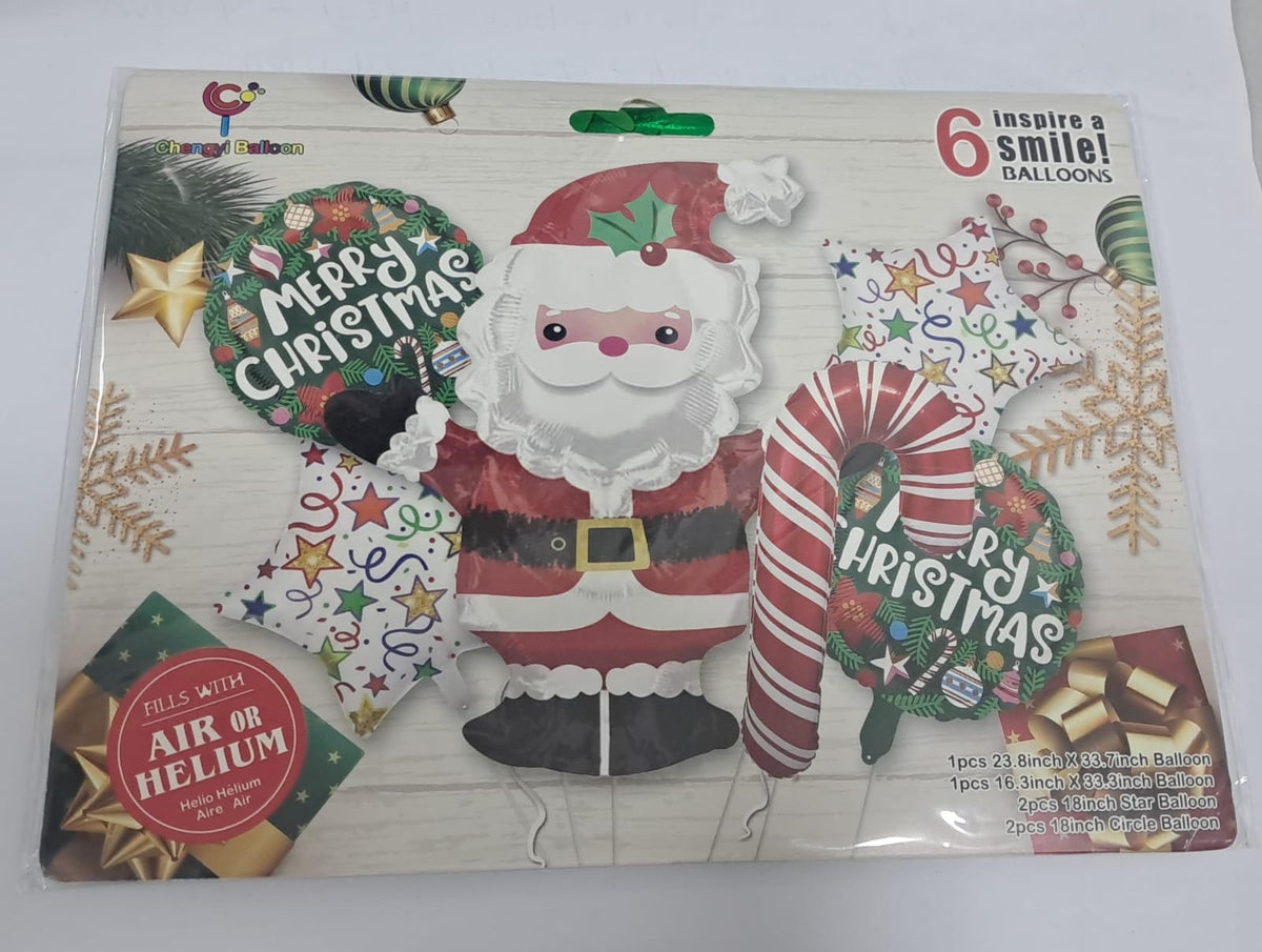 🎅 SET DE GLOBOS NAVIDEÑOS “INSPIRE A SMILE”