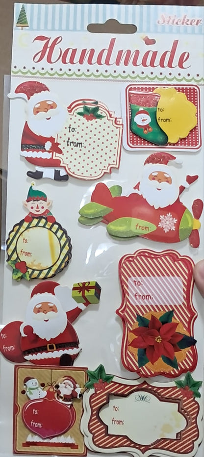 🎅 STICKERS NAVIDEÑOS HANDMADE “TO/FROM”