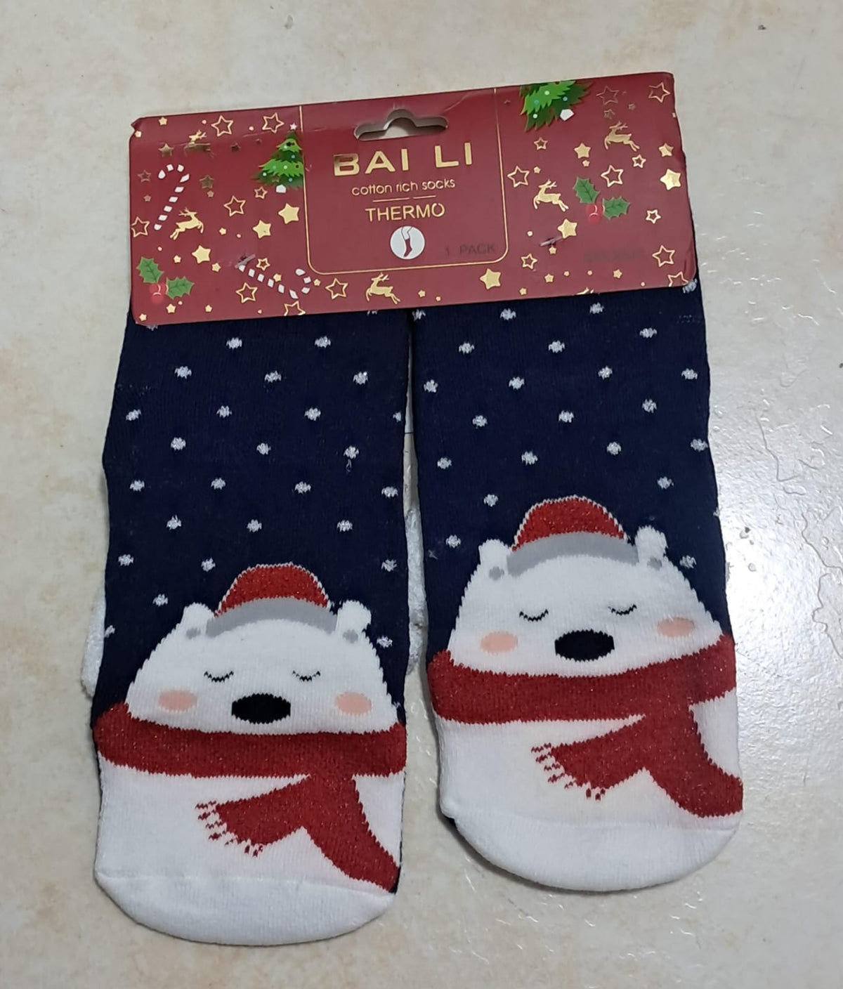 🧦 CALCETINES GRUESO NAVIDEÑOS ANTIDERRAPANTES TALLA 26-36 – BAI LI THERMO