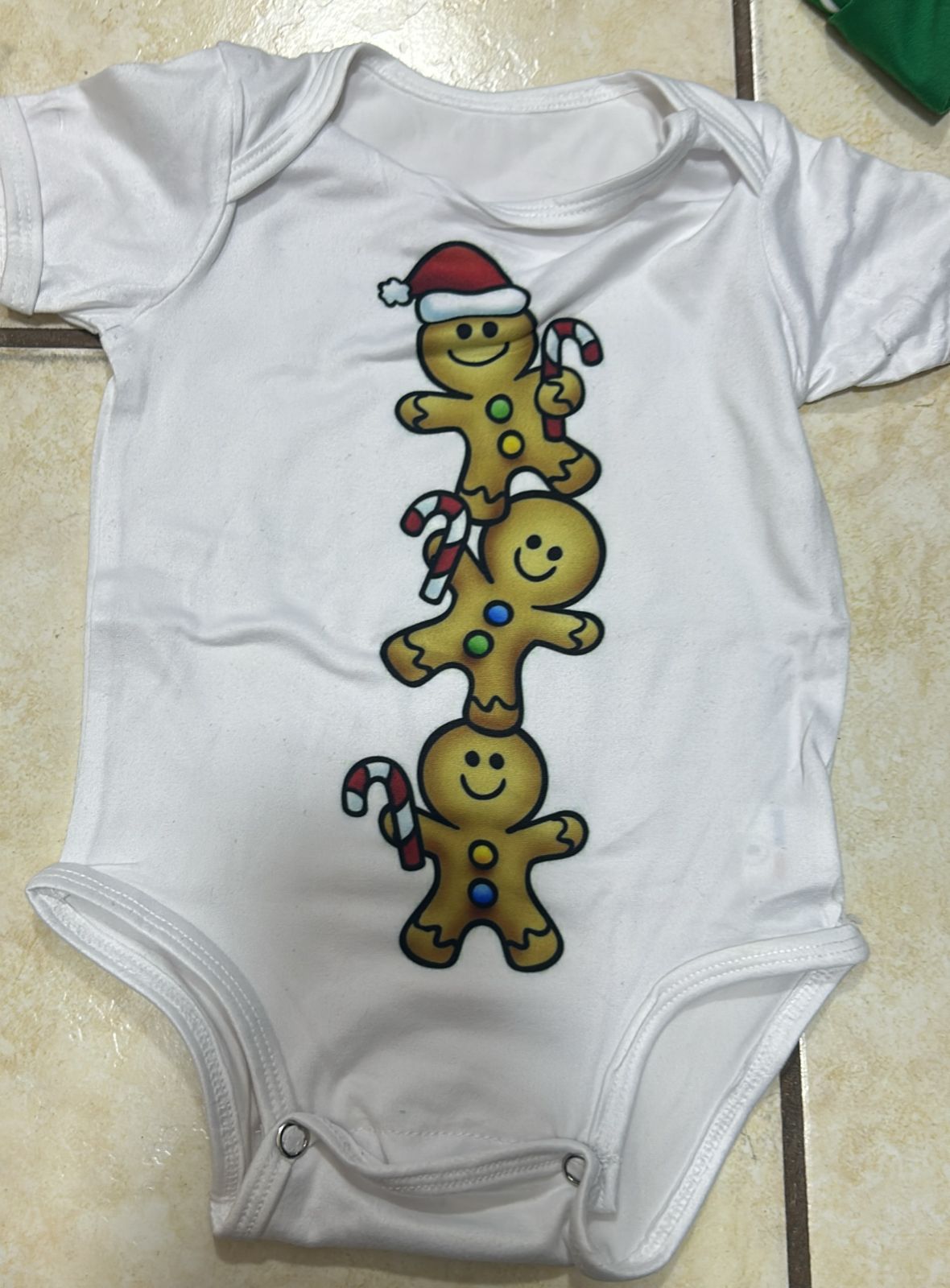 🎄 MAMELUCOS NAVIDEÑOS PARA BEBÉ SURTIDO– GINGERBREAD Y THE BABY WHO STOLE CHRISTMAS 3-6 MESES