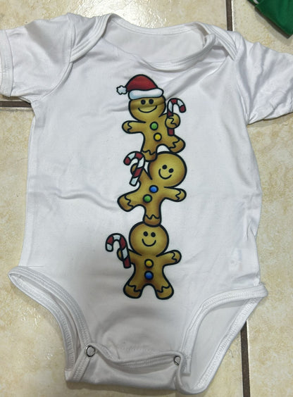 🎄 MAMELUCOS NAVIDEÑOS PARA BEBÉ SURTIDO– GINGERBREAD Y THE BABY WHO STOLE CHRISTMAS 3-6 MESES