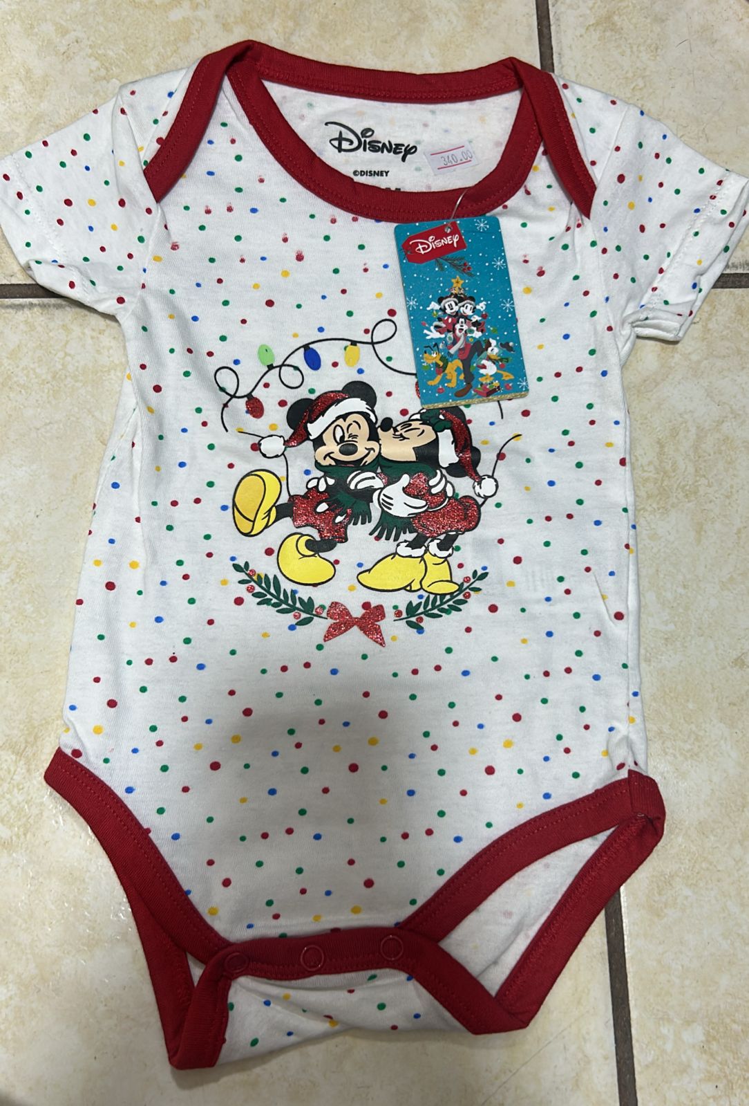 🎄 MAMELUCOS NAVIDEÑOS PARA BEBÉ SURTIDO – DISNEY Y THE BABY WHO STOLE CHRISTMAS 9-12 MESES