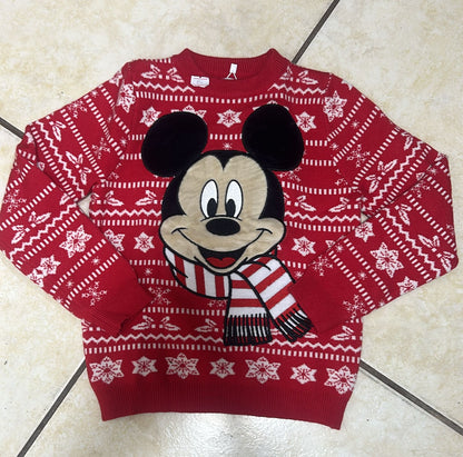 ❤️ SUÉTER NAVIDEÑO MICKEY ROJO – 12 A 18 MESES
