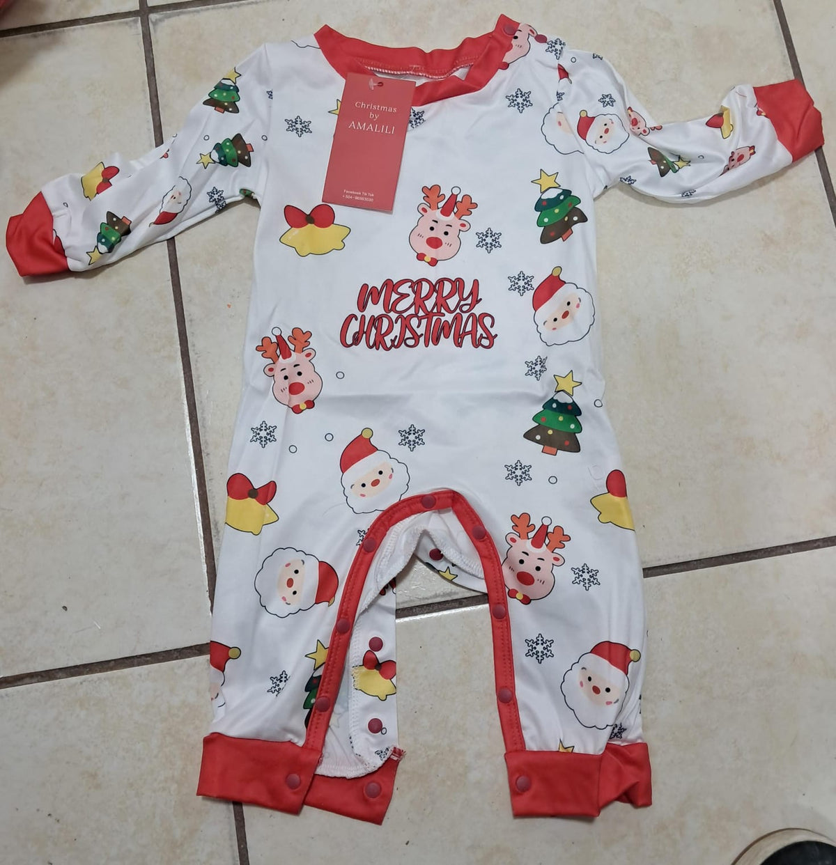 PIJAMAS Y MAMELUCOS NAVIDEÑOS “MERRY CHRISTMAS” – AMALILI 2024