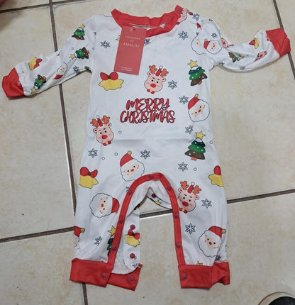 PIJAMAS Y MAMELUCOS NAVIDEÑOS “MERRY CHRISTMAS” – AMALILI 2024