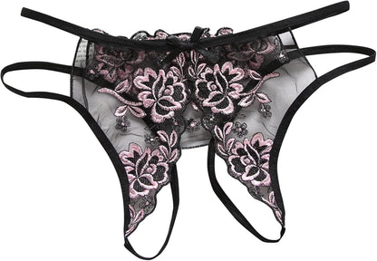 PANTY TRANSPARENTE ABIERTO UNITALLA